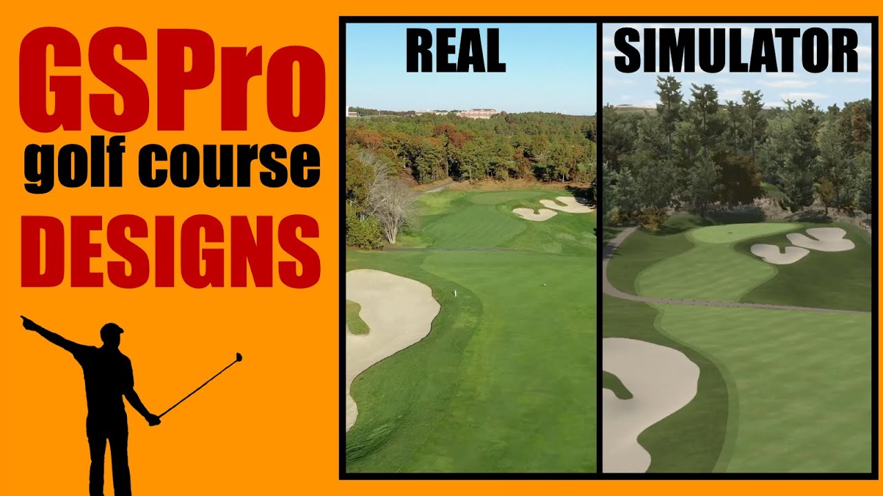 GSPro golf simulator software. Part 3. Real and simulator golf course