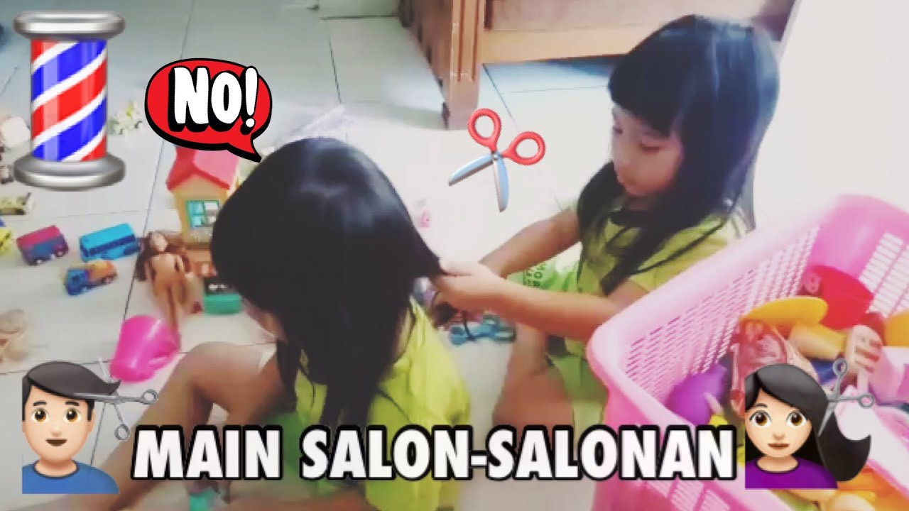DRAMA ANAK KEMBARA MAIN SALON SALONAN POTONG RAMBUT SENDIRI | REVIEW SALON TERBAIK DI KOTA KU 2020