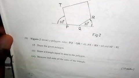 To Draw a Triangle Equal in Area to a Given Polygon