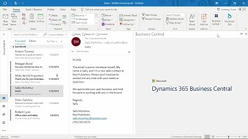 Dynamics 365 Business Central + Outlook integration