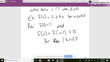 Section 12.1 - Arithmetic Sequences (Part 2)