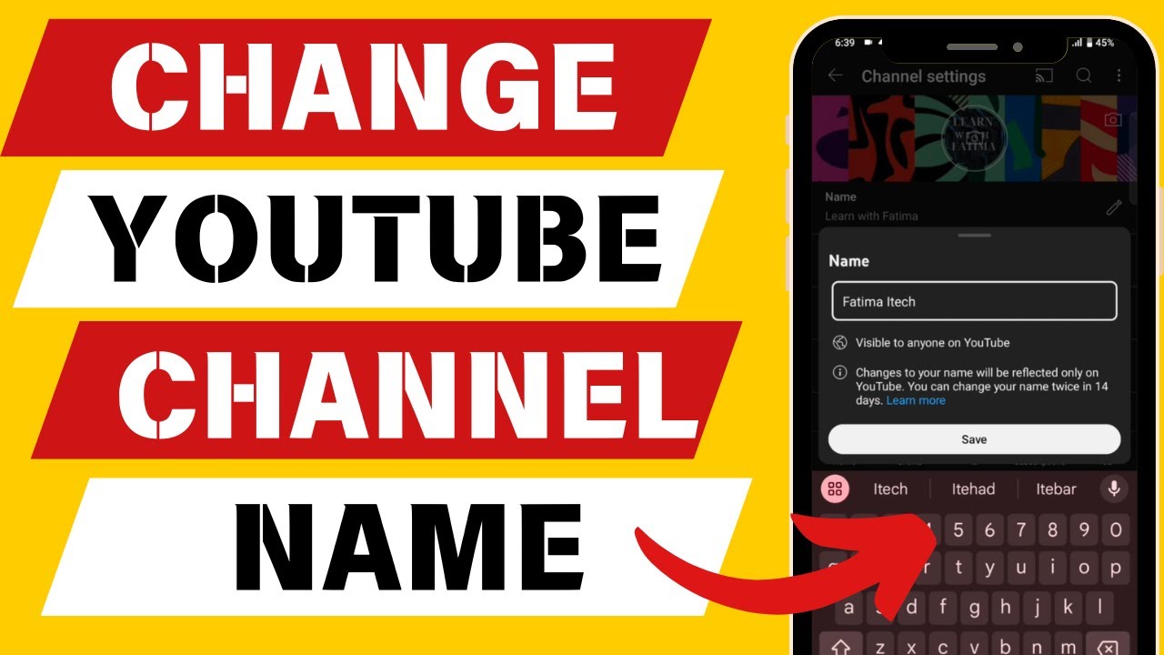 How To Change YouTube Channel Name and Handle | Complete Guidelines ...