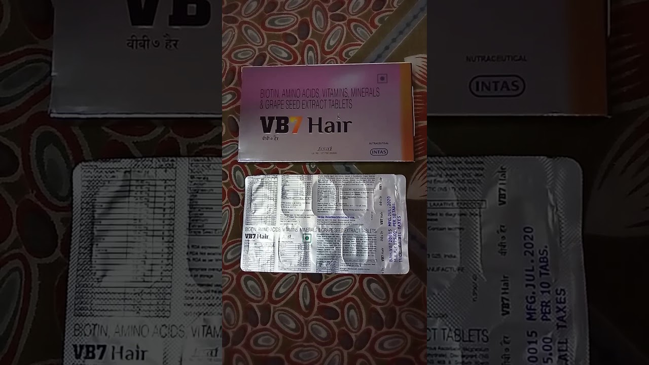VB7 HAIR hair fall tablet - YouTube