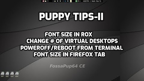 Puppy LInux Tips-II:  random tips on how to use Puppy, using F96-CE4.iso