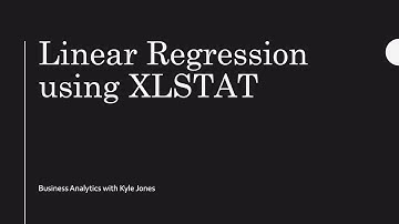 Linear Regression using XLSTAT and Excel data analysis toolpak | Business Analytics