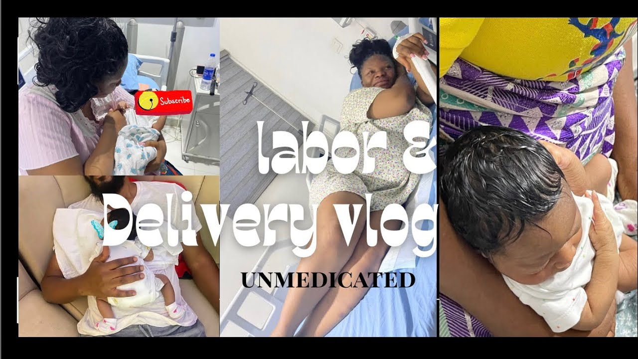 UNMEDICATED &RAW LABOR AND DELIVERY VLOG @39weeks :