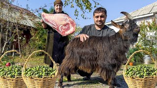 Ging zum Dorfbasar, um eine Ziege und FEIJOA zu kaufen! Oma kocht FEIJOA-Kompott und Marmelade