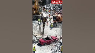 Wrong Place, Wrong Time: Crane Collapse! #ConstructionFail #CraneAccident #CarCrash