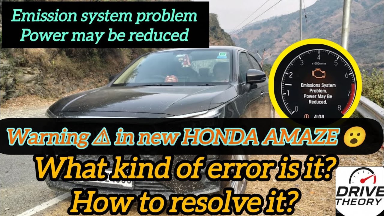 Check Engine Warning ⚠️ Light on a Brand New Honda Amaze | Real Owner Experience