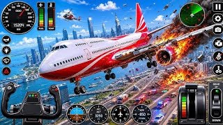 Flight Airplane City Pilot Simulator - Boeing Emergency Landing - Android Gameplay  screenshot 1