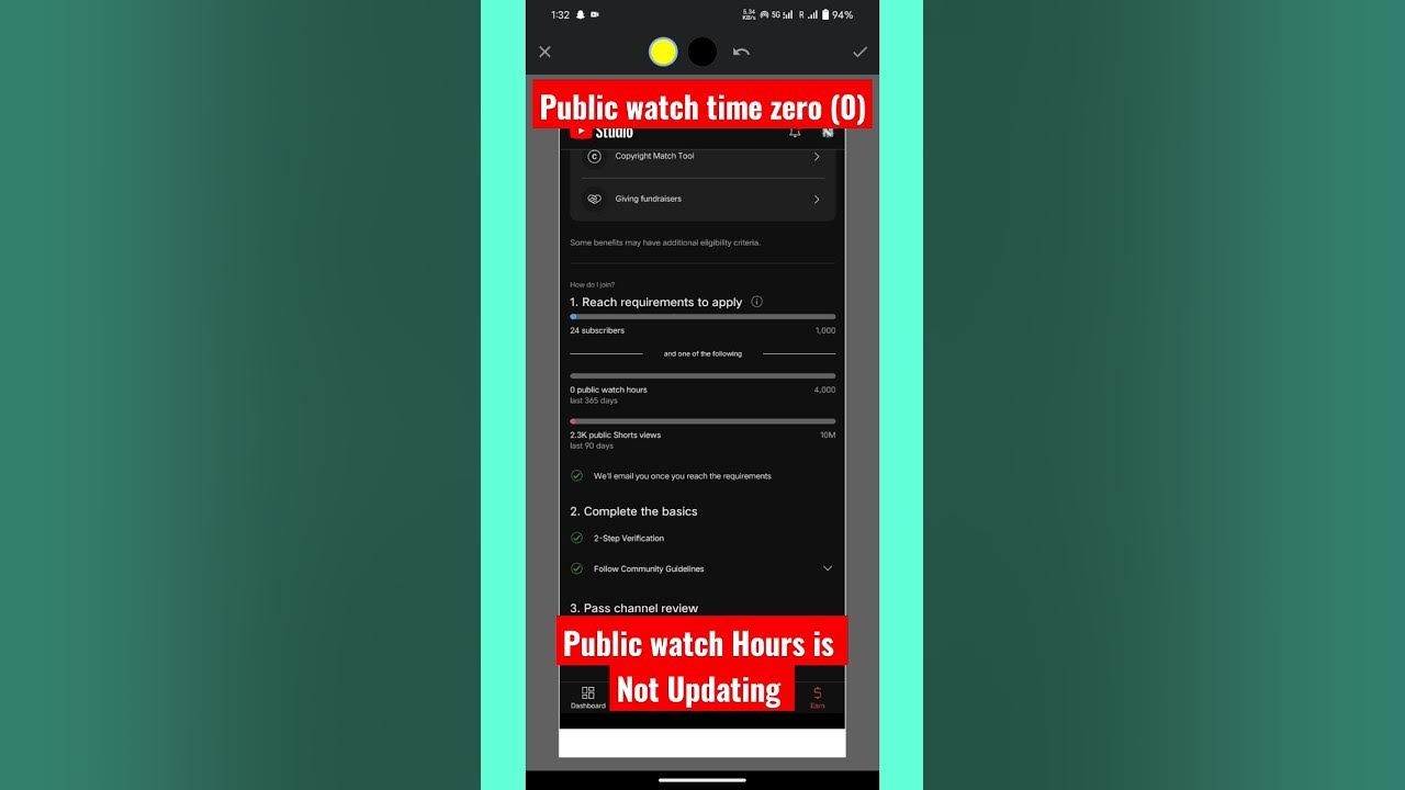 public-watch-time-is-not-updating-in-earn-tab-watch-hours-issue