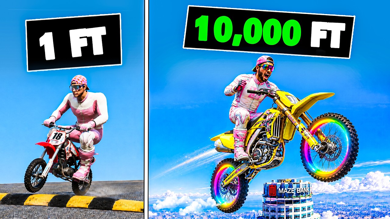 Every Time I Crash, My Dirt Bike JUMPS HIGHER in GTA 5