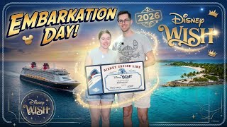 Disney Wish Cruise  Embarkation Day  Feb 2026  First Time  Worlds Of Marvel  Lets Set Sail