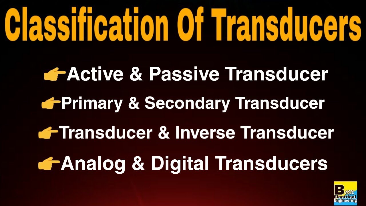 Classification Of Transducers YouTube
