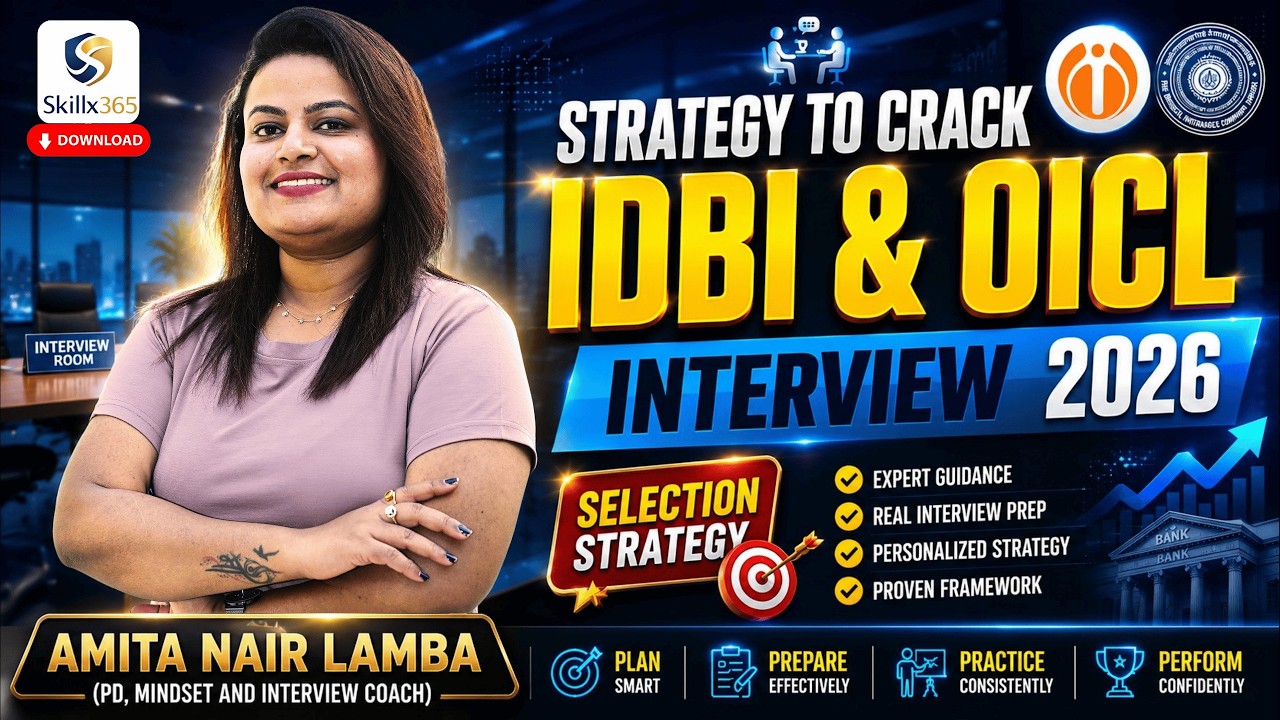 Selection Strategy for IDBI & OICL Interview 2026 | Don’t Miss These Tips | Amita Nair Lamba