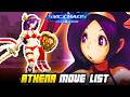 PRINCESS ATHENA MOVE LIST - SVC Chaos: SNK vs. Capcom