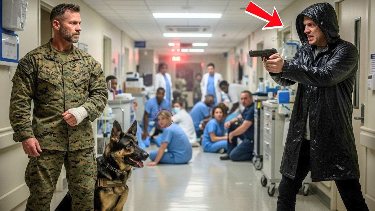 A Gunman Locked Down the Hospital — He Didn’t Expect a Veteran Marine & His K9