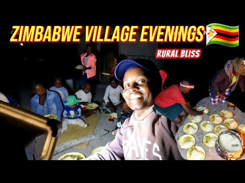 A Big Family Enjoying Evening Routine in Zimbabwe
