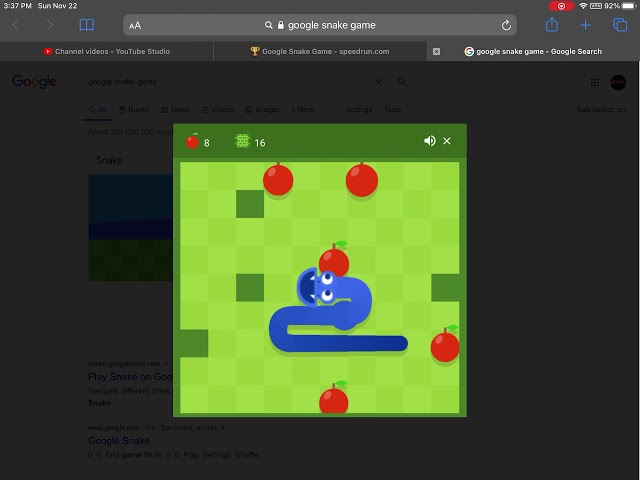 Snake game #viarlvideo #snakegame #snakegamechalleng #googlesnamegame