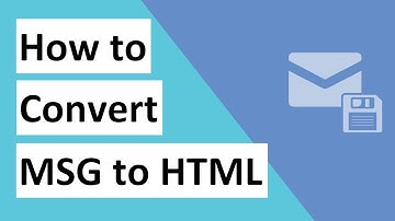 Convert Outlook MSG to HTML Web Pages in Bulk without Changing Folder Structure