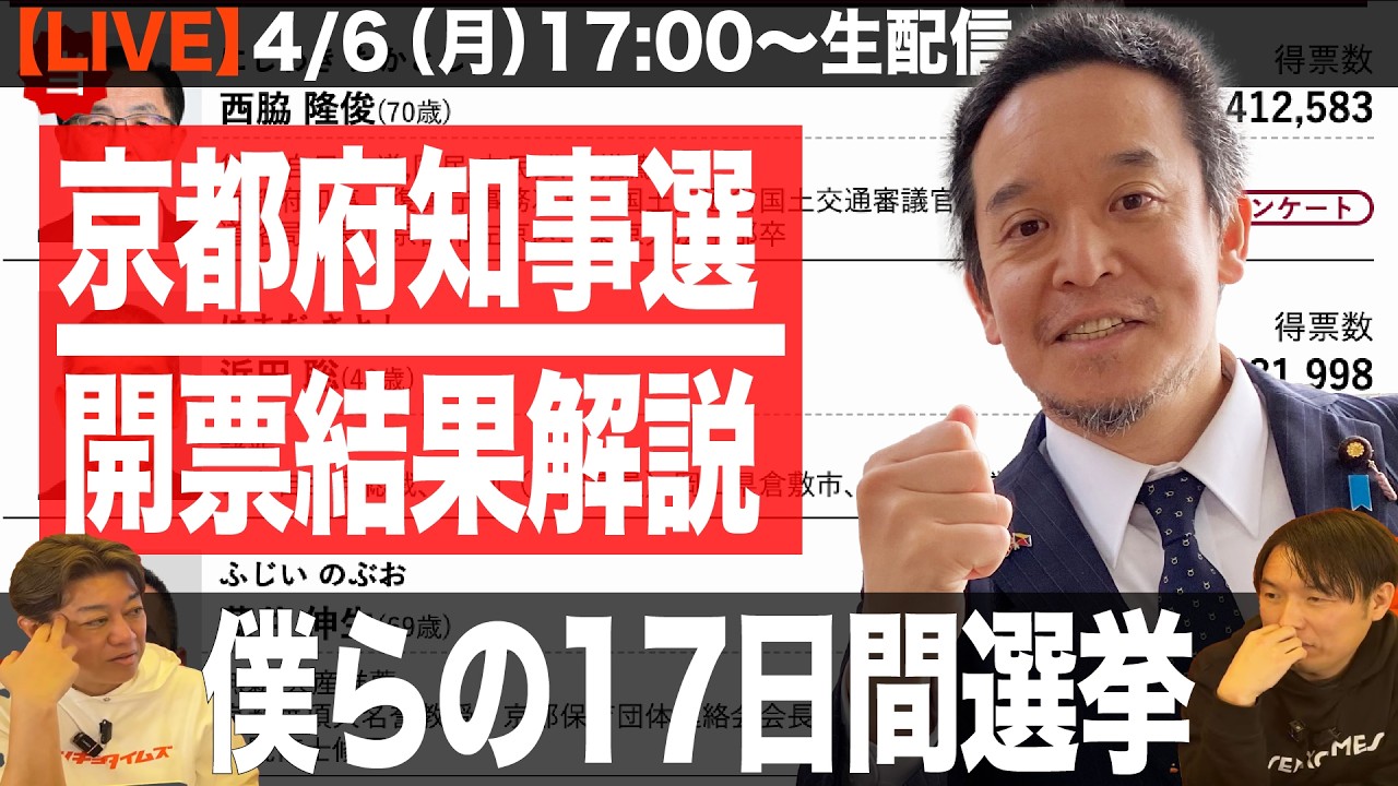 LIVE] Explanation of the vote count results for the Kyoto