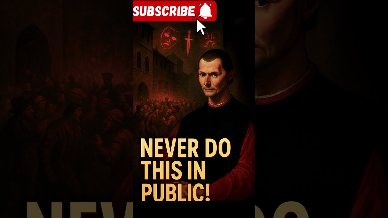 9 Things You Should Never Do In Public Machiavelli Warned