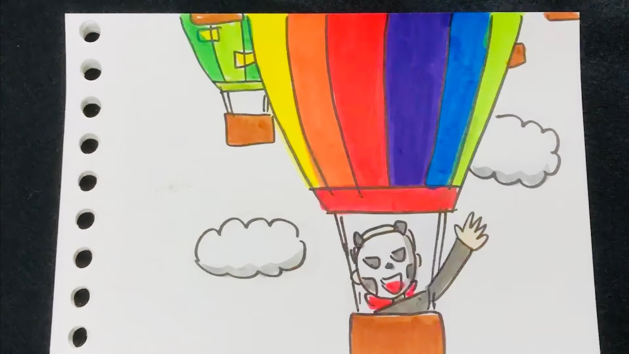 パラパラ漫画１時間チャレンジ 気球編 Youtube