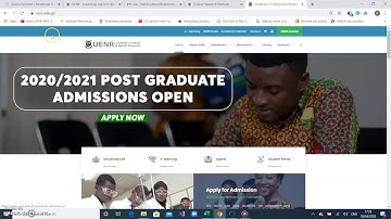 How to login as student - UENR