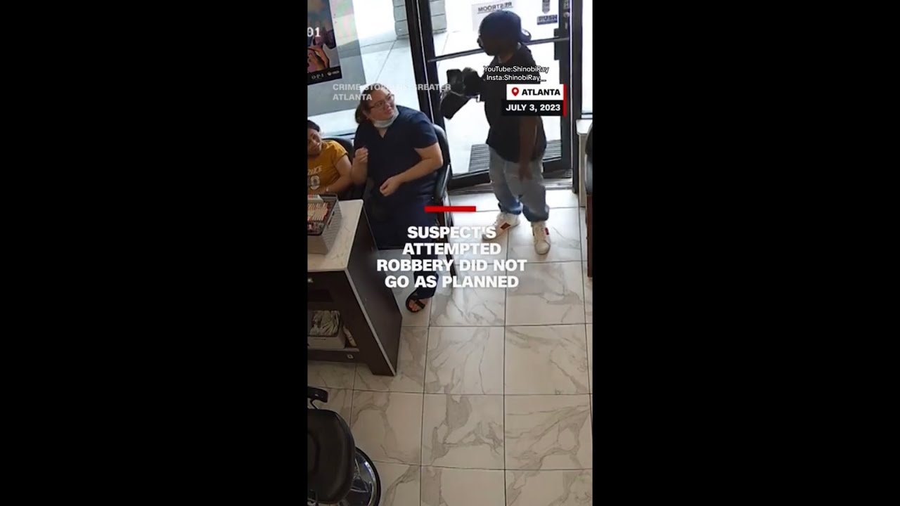 Guy tries rob nail salon and nobody cares 💥🔫!!! - YouTube