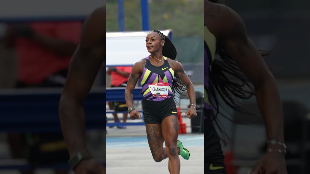 That’s three 👏 for 👏 Sha’Carri 👏 She wins her third national title in the women’s 100m in 10.77 😤
