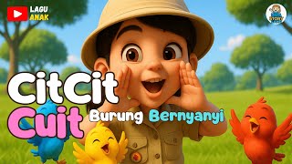 Cit Cit Cuit Burung Bernyanyi 🦜🎶| Sayangi Binatang bersama Una Si Zookeeper| Lagu Anak Edukasi Satwa
