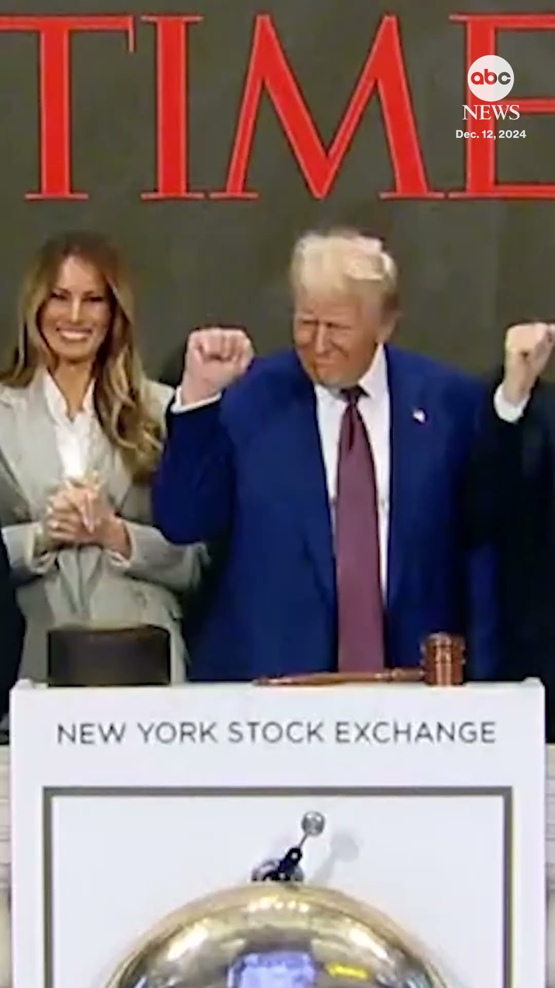 President-elect Trump rings opening bell at New York Stock Exchange