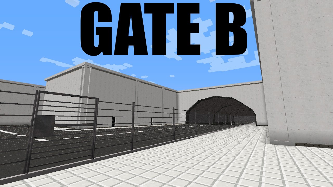 SCP Containmet Breach Gate B in minecraft map - YouTube