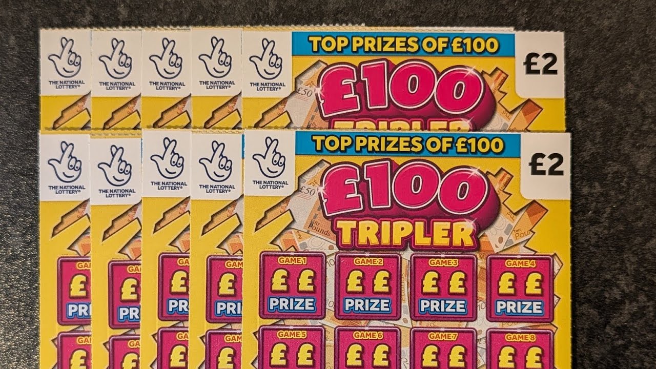 20 фунтов стерлингов в виде совершенно новых лотерейных скретч-карт Allwyn UK ​​Tripler стоимость...