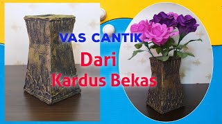 Diy vas bunga dan Tutorial dari kardus ide kreatif vas bunga-Kreasi vas bunga cantik dari kardus