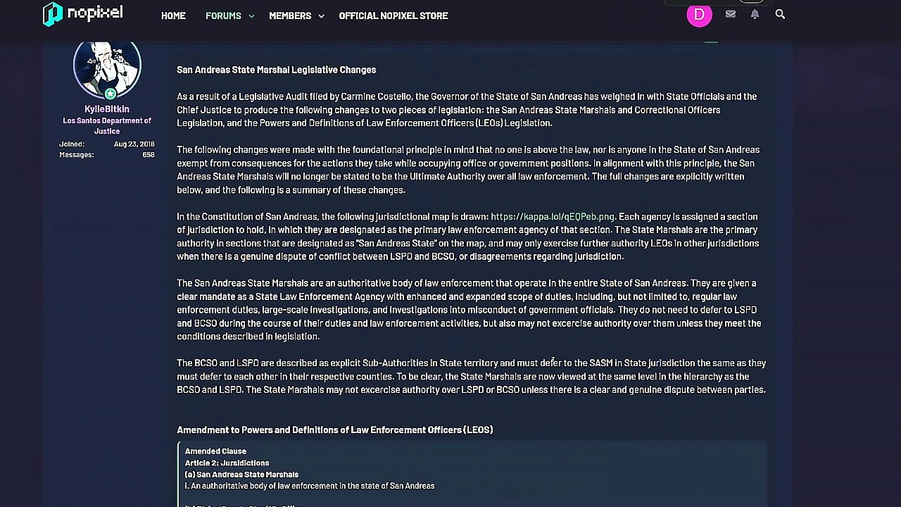 Angel Rewrites SASM Legislation — Brian & Marshals Respond! | NoPixel RP | GTA RP