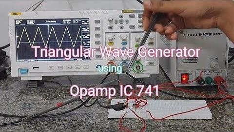 Triangular Wave Generator using Opamp IC 741