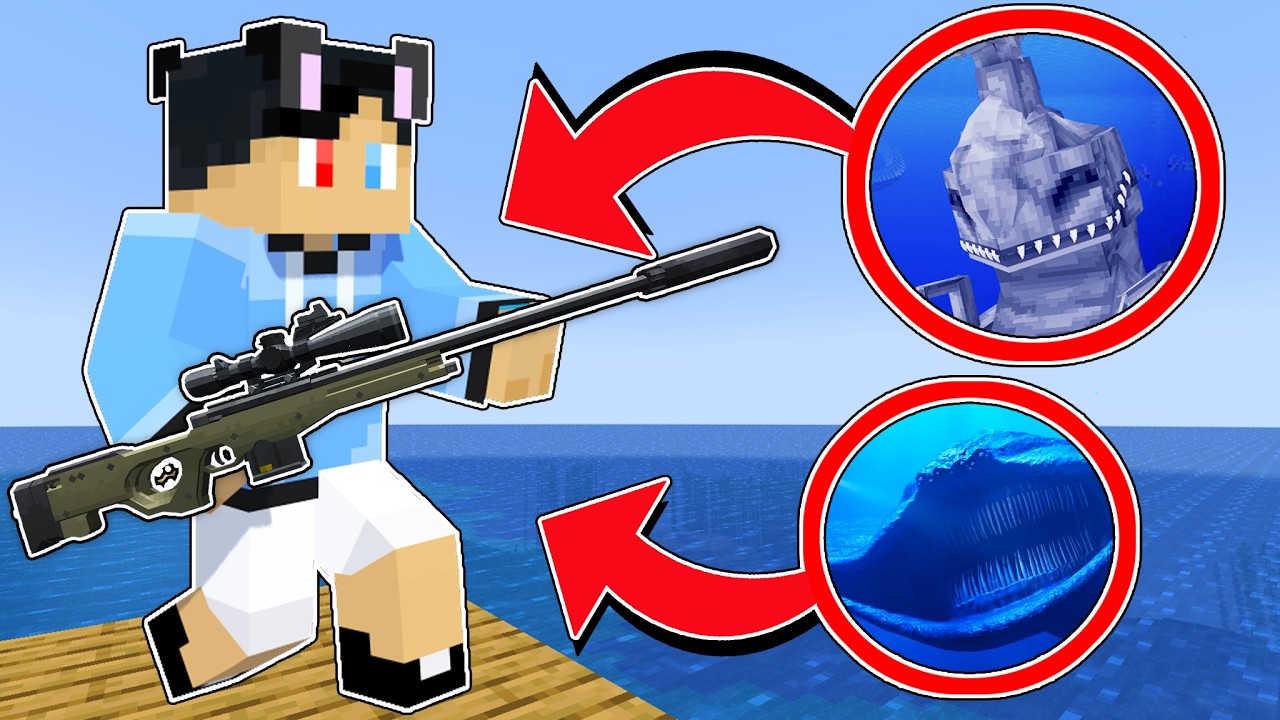 I Became A DEADLIEST SNIPER ASSASSIN To Fight SEA MONSTERS in Minecraft