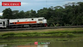 50 Kereta Api Lokomotif CC 201 Ngebut Kencang Part 2