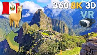 🇵🇪 Peru in Breathtaking #VR #360 #8K 3D #stereoscopic 🦙 Machu Picchu -Via the Andes to Amazon Jungle
