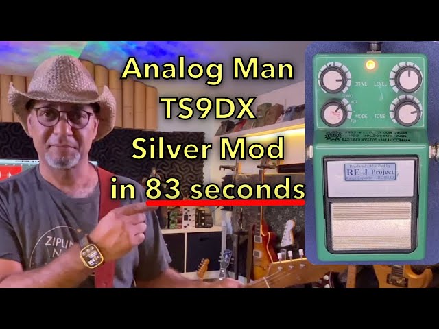 TS9DX Silver Mod in 83 seconds (Analogman) Tube Screamer Pedal ...
