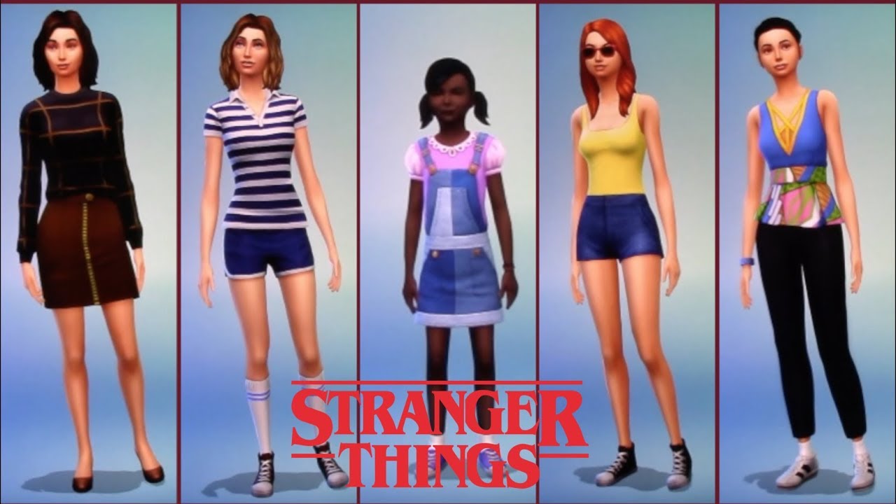 Create A Sim Stranger Things Girls in Sims 4 YouTube