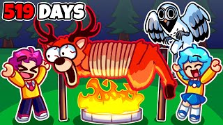 Hiha broke her own 500 DAYS record in Roblox 99 Nights in the Forest 🤩