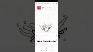 flipaclip water drop animation tutorial | part 1 #animated #shorts  #flipaclip #2danimation
