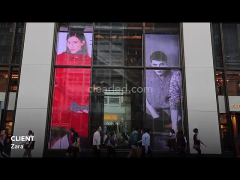 Zara transparent LED display – ClearLED 