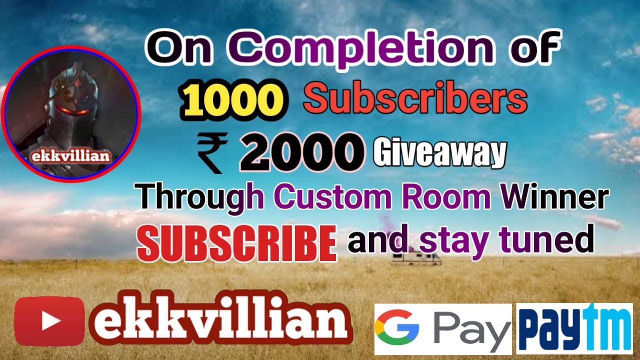 PUBG MOBILE LIVE with ekkvillian, Road to 1kSubscribers with Giveaway.