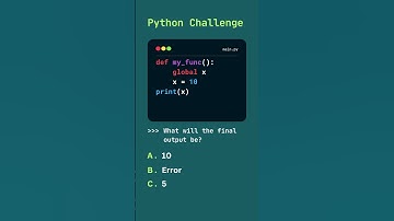 Watch Out for Scope! 🧠 #Shorts #python #programming #pythonriddles #shorts #youtubeshorts