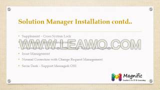 Sap Solution Manager 7 1 online training