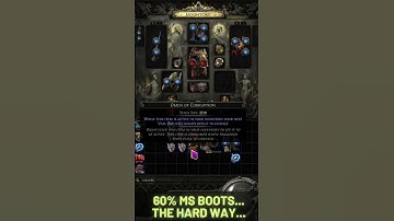 60% Movement Speed Boots - The Hard Way! Path of Exile II / PoE 2 #arpg #pathofexile2 #poe2 #shorts