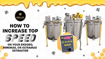 Adjusting Top Speed in HillCo Extractors | HillCo, LLC